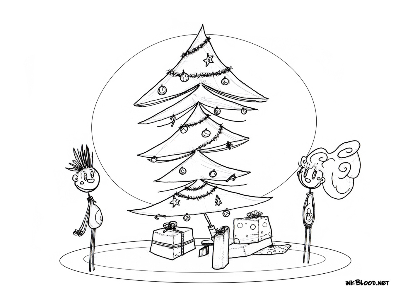 1-Dessin-de-Noël-à-colorier-sapin-de-noël-enfants-cadeaux