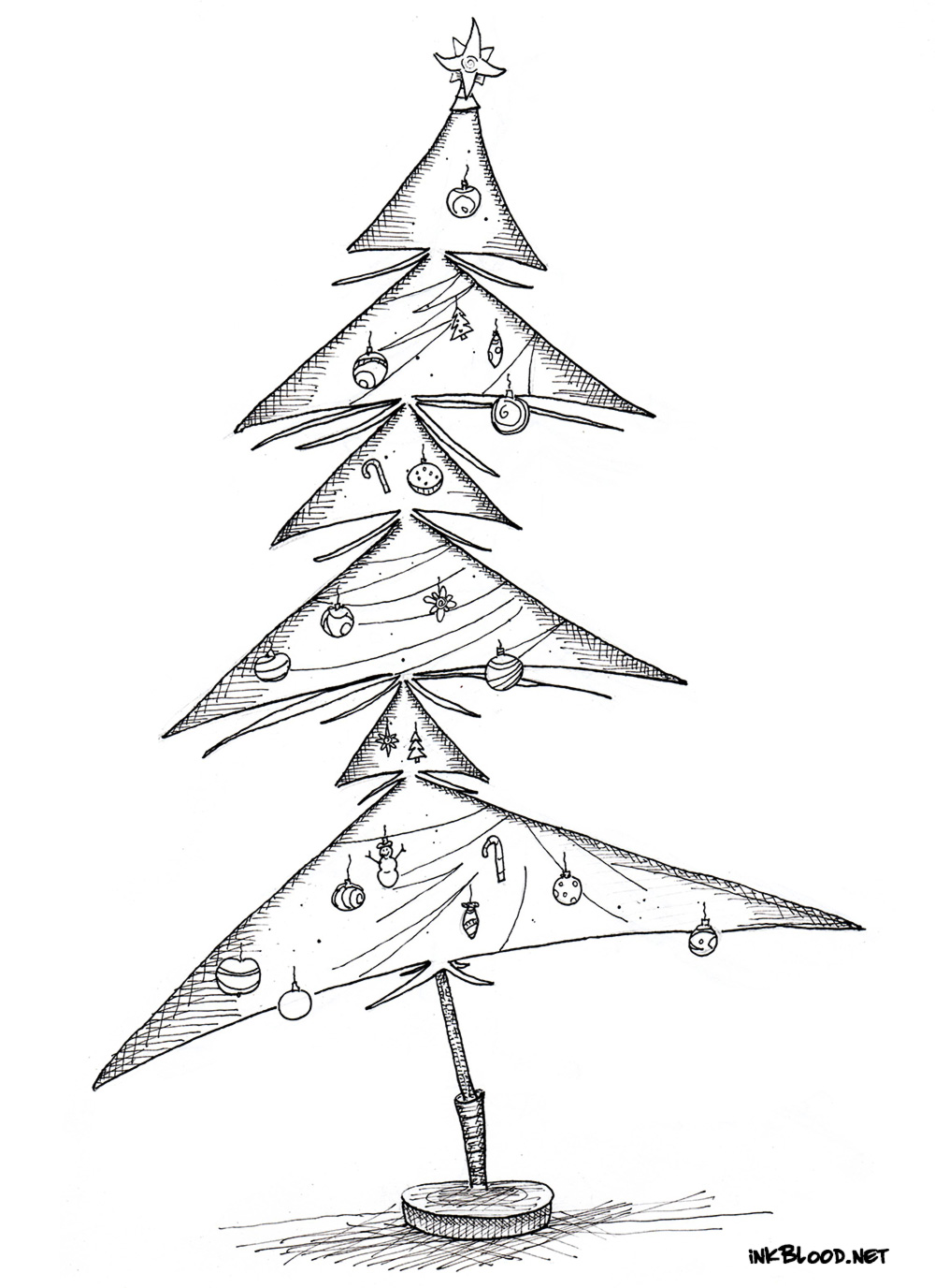 9 Dessin de No l   colorier sapin de