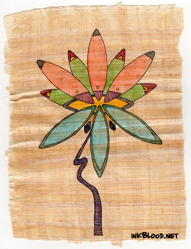 Fleurs-Aquarelle-Papyrus-Inkblood-Eugénie